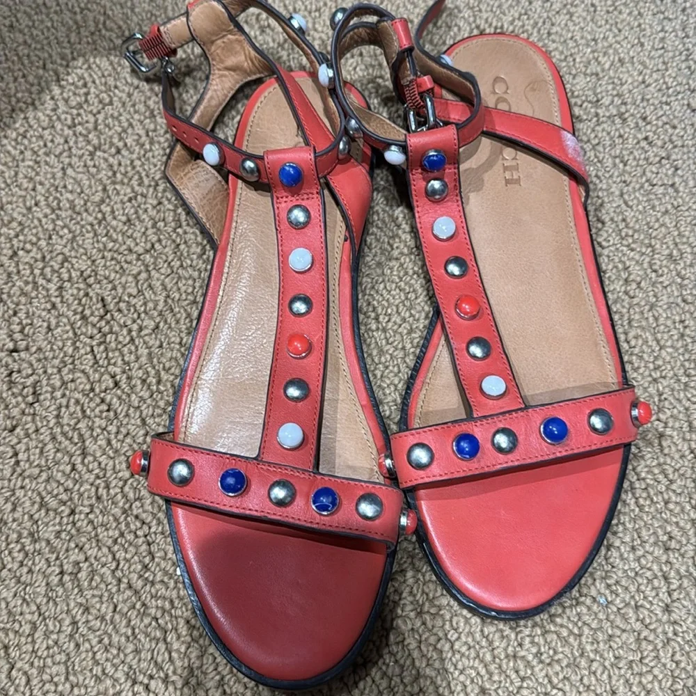 coach, beautiful summer sandals.